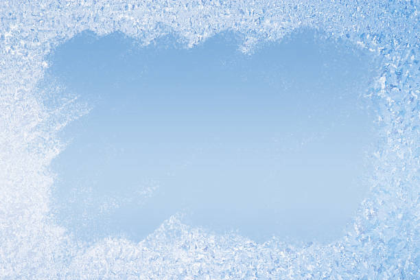 Frost Pattern Background stock photo