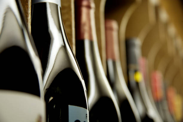 istock Bottles of wine on display 172339973