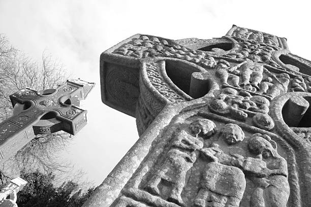 Keltische irische Friedhof Kreuze – Foto