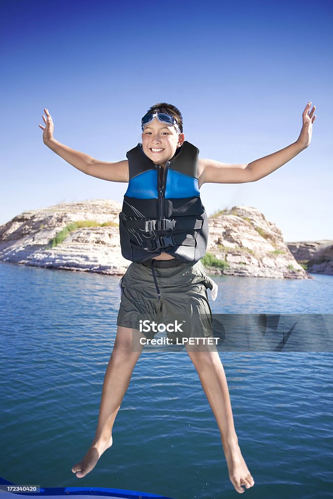 Salto de barco - Foto de stock de Chaleco salvavidas libre de derechos