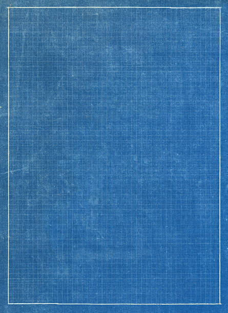 blueprint grid paper stock photo