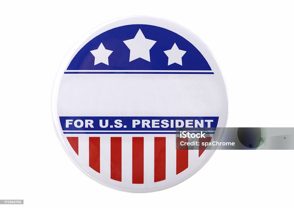 Presidenziale Pin di supporto - Foto stock royalty-free di A forma di stella