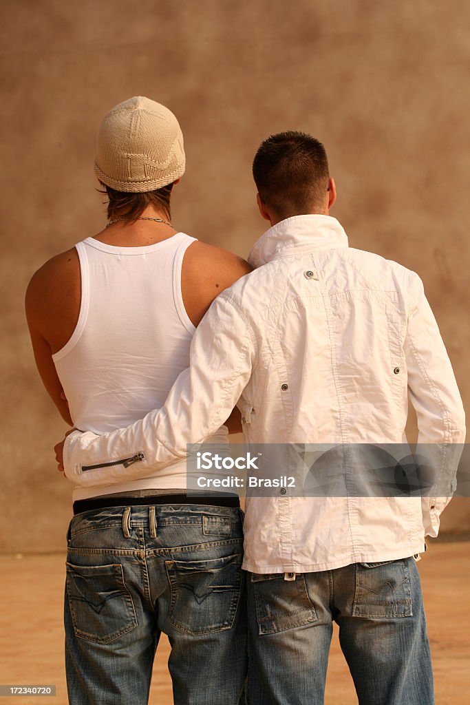 Couple A mysterious couple Gay Man Stock Photo