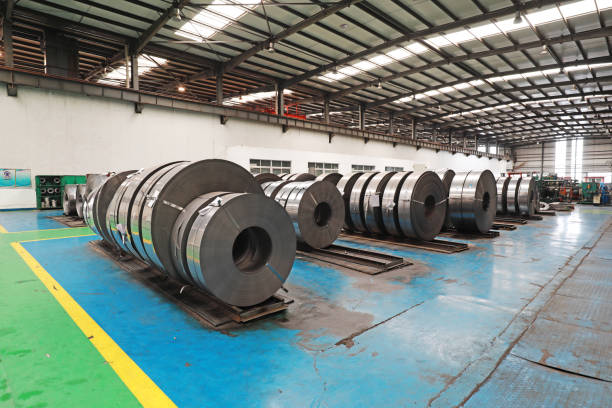 istock The rolled strip is in the production workshop, North China 1723408911