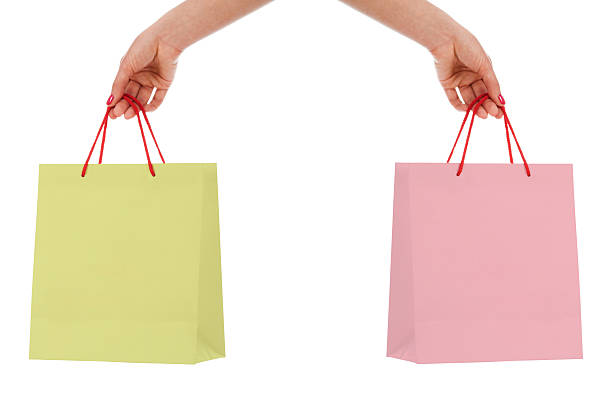 istock Two blank shopping bags 172340978