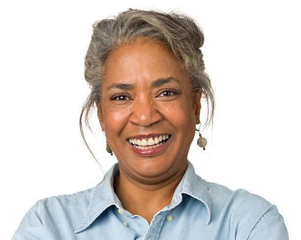 Black Woman Grey Hair Stock Photos, Pictures & Royalty-Free Images - iStock
