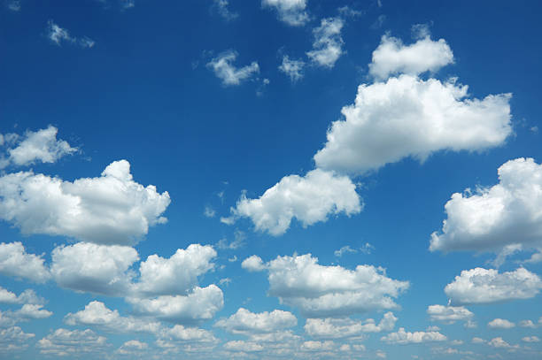 8 月の空と雲だけ雲模様 - sky only pattern arrangement nature ストックフォトと画像