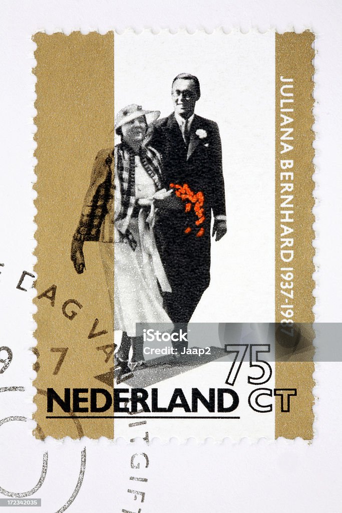 Juliana & Bernard Niderlandów (XL - Zbiór zdjęć royalty-free (Biały)