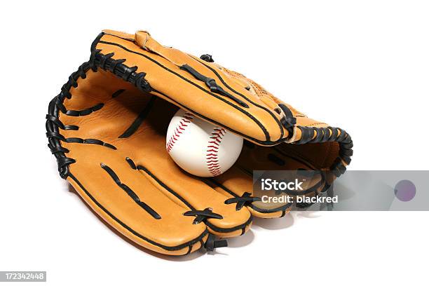 Baseball Fun Stock Photo - Download Image Now - Baseball Glove, Cut Out, White Background