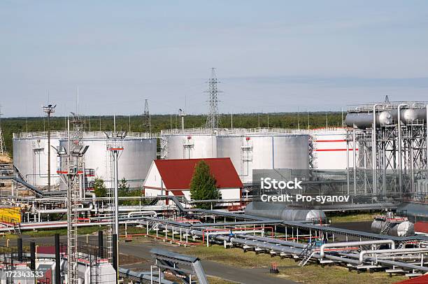 Industria De Petróleo Y Gas Foto de stock y más banco de imágenes de Aire libre - Aire libre, Bosque, Conducto - Tubería