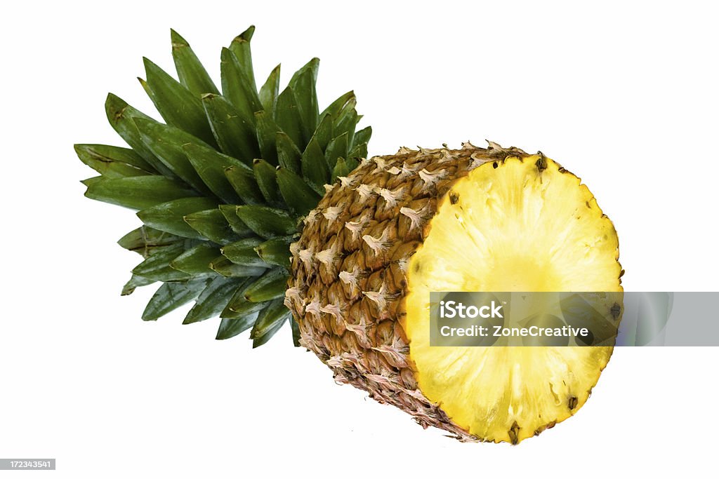 Maturo ananas isolato - Foto stock royalty-free di Ananas