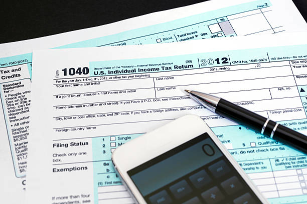 istock IRS 2012 Tax Form 1040 172343768