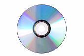 Blank DVD isolated against white background