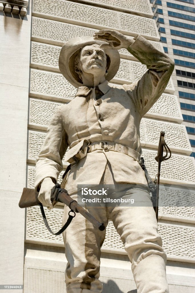 Monument de soldat - Photo de Indianapolis libre de droits