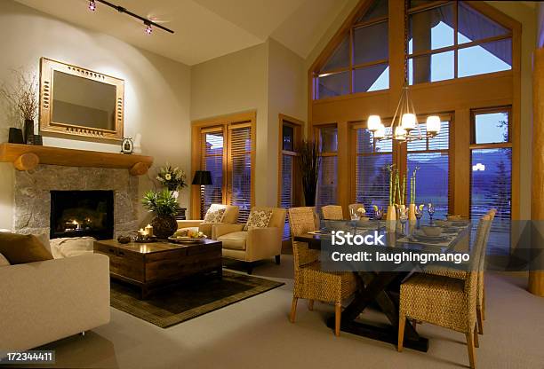 Modern House Living Room Stock Photo - Download Image Now - Mansion, Whistler - British Columbia, Apartment