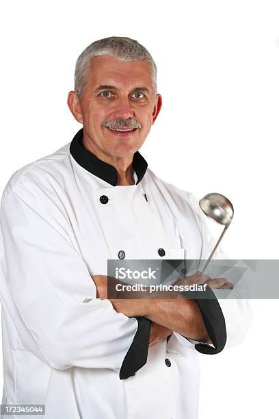 Happy Chef - Fotografie stock e altre immagini di Cuoco - Cuoco, Mestolo, Uomini