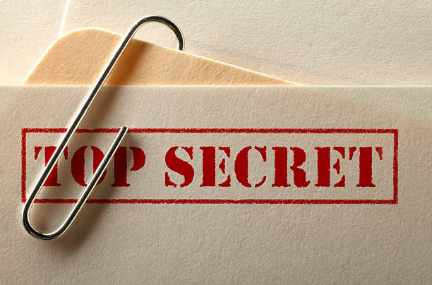 top secret du fichier - spy secrecy top secret mystery photos et images de collection