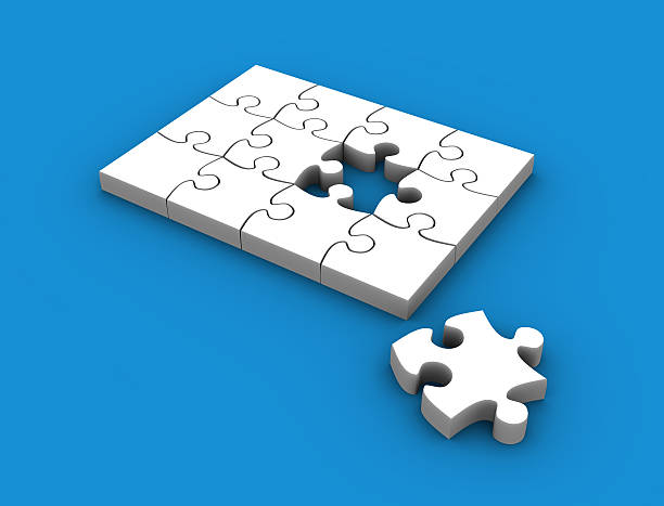 istock Jigsaw puzzle on blue XXL 172345178