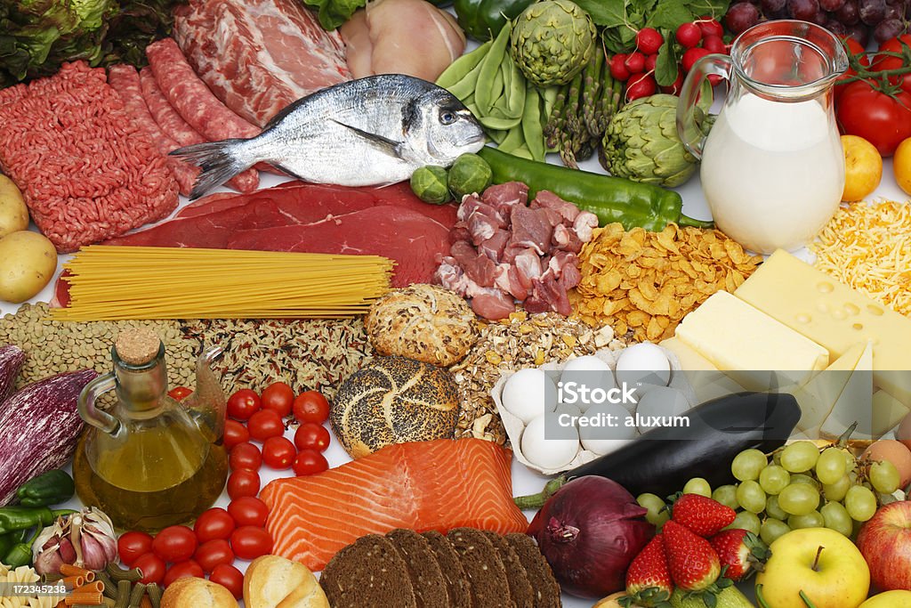 Verschiedene Speisen - Lizenzfrei Fleisch Stock-Foto