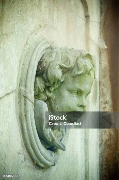 Angel In Wall Stock Photo - Download Image Now - Broken, Marble - Rock, Wall - Building Feature