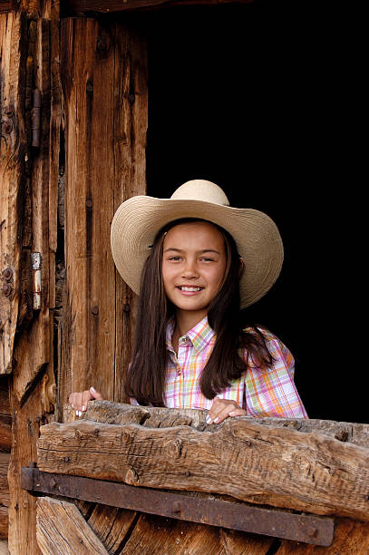 Beautiful Young Cowgirl stock photo