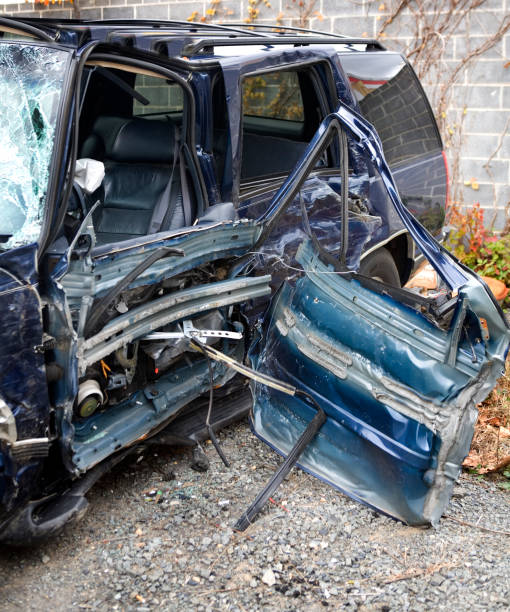 istock Car Crash by Drunk Driving Totalled 172345538