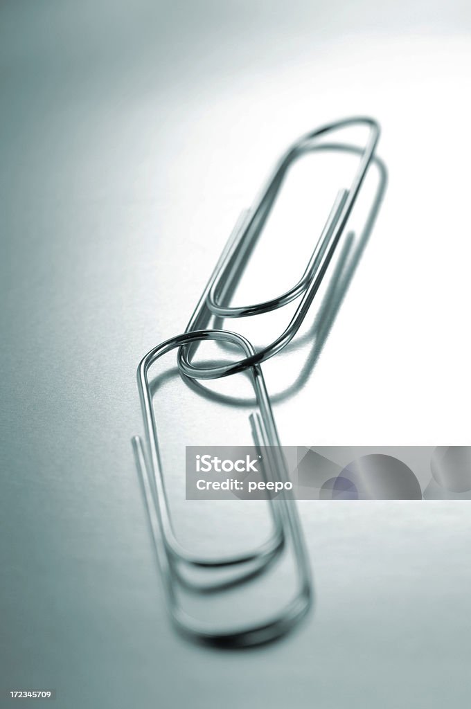 Serie paperclips - Foto stock royalty-free di Affari
