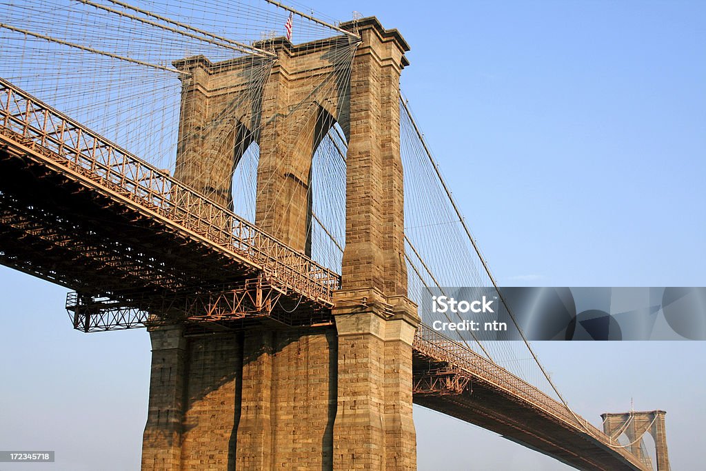 ブルックリン橋,New York - つり橋のロイヤリティフリーストックフォト