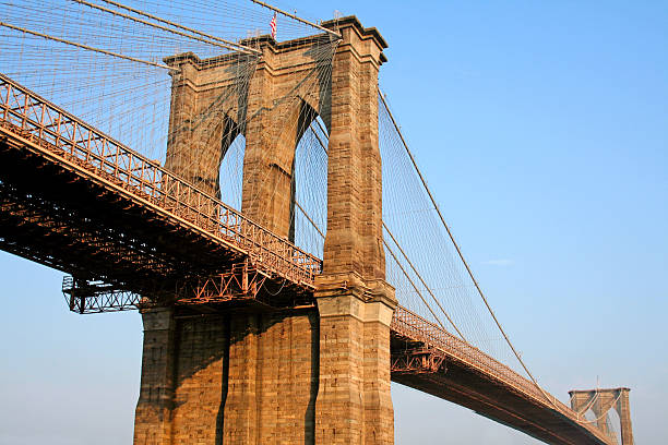 Brooklyn Bridge, New York stock photo