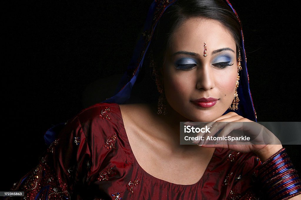 East Indian Bride - Tanya Bridal beauty. Adult Stock Photo