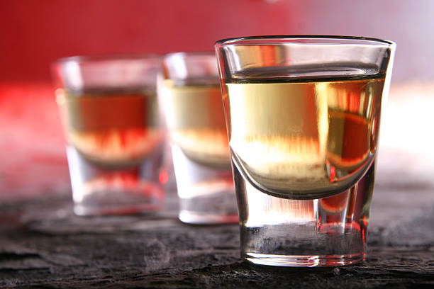 istock Three shots of alcohol in shot glasses 172345981