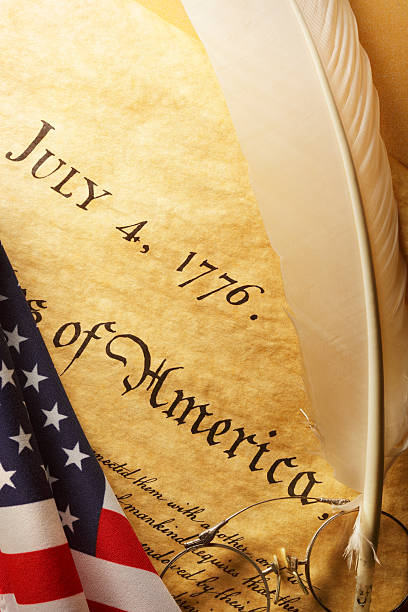 미국독립선언 - declaration of independence independence fourth of july american revolution 뉴스 사진 이미지