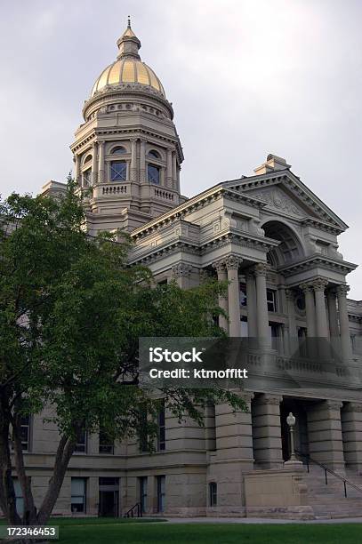 Wyoming State Capitol Stock Photo - Download Image Now - Architectural Column, Architectural Dome, Architecture