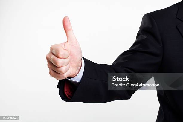 Koncepcja Zdjęcie Z Kciuk W Górę Znak Sukcesu - zdjęcia stockowe i więcej obrazów Biznes - Biznes, Biznesmen, Decyzje