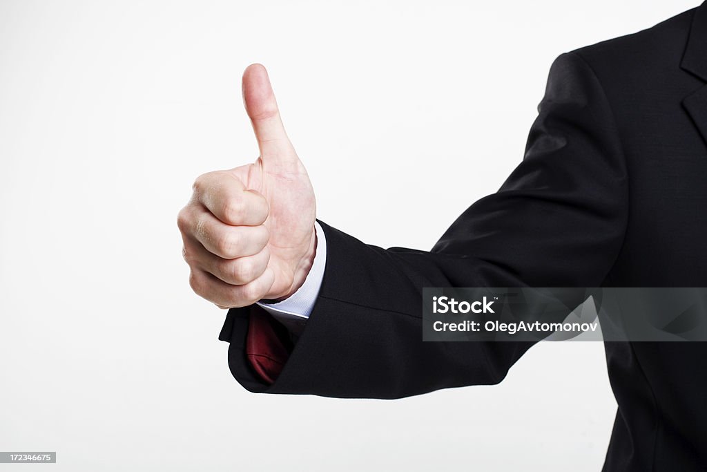 Foto de conceito de sucesso sinal de polegar para cima - Royalty-free Acordo Foto de stock