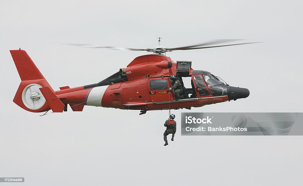 Helikopter Rettung - Lizenzfrei Küstenwache Stock-Foto