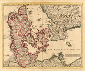 istock Denmark Antique Map 172346763