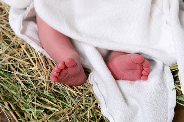 Christ's Feet stock photo