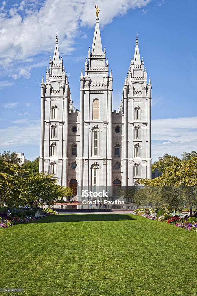De Salt Lake City "Église de Jésus-Christ dans l'Utah, États-Unis - Photo de Arbre libre de droits