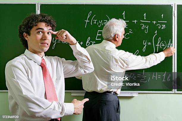 Mocking A Professor Stock Photo - Download Image Now - Active Lifestyle, Active Seniors, Adult