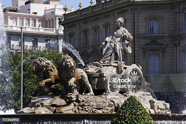 Cibeles Statua W Madrythiszpania - zdjęcia stockowe i więcej obrazów Fontanna Kybele - Fontanna Kybele, Aleja, Aranżować