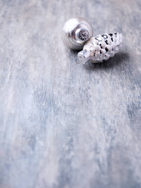 istock Christmas ornaments on bright wooden background. Copy space. 1723472205