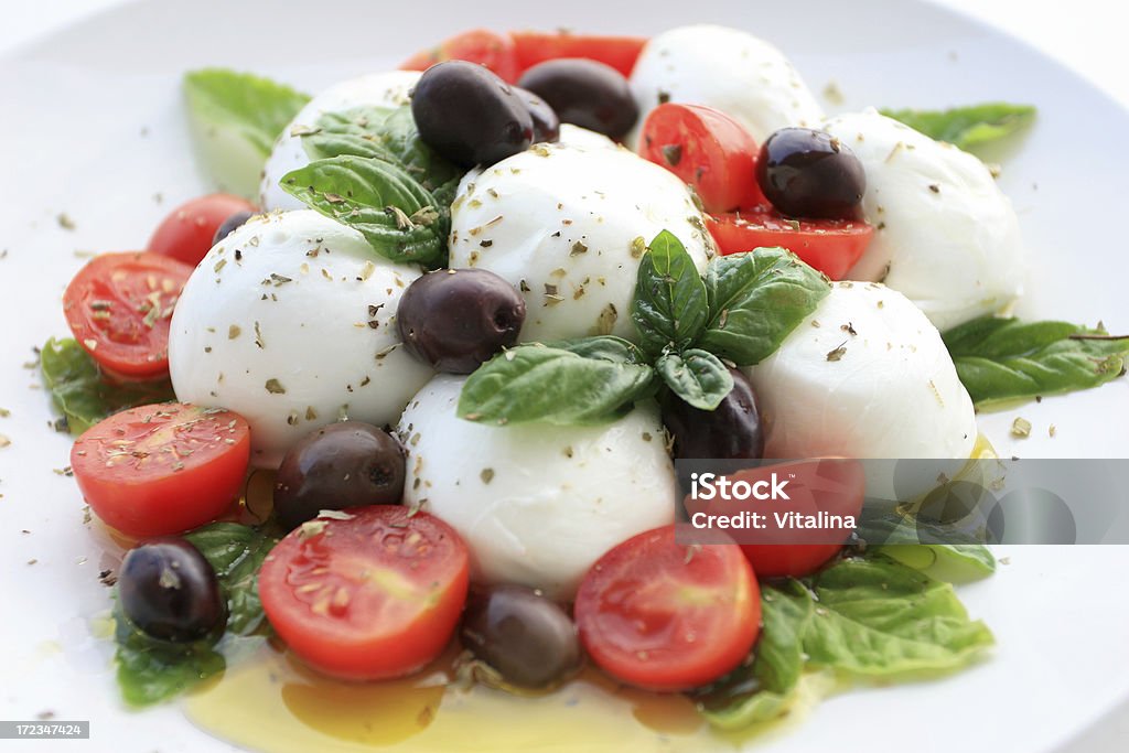 insalata Caprese. - Lizenzfrei Kirschtomate Stock-Foto