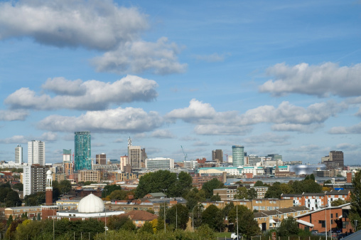 Skyline Panorama. Birmingham West Midlands. Shot October 2007.See also the