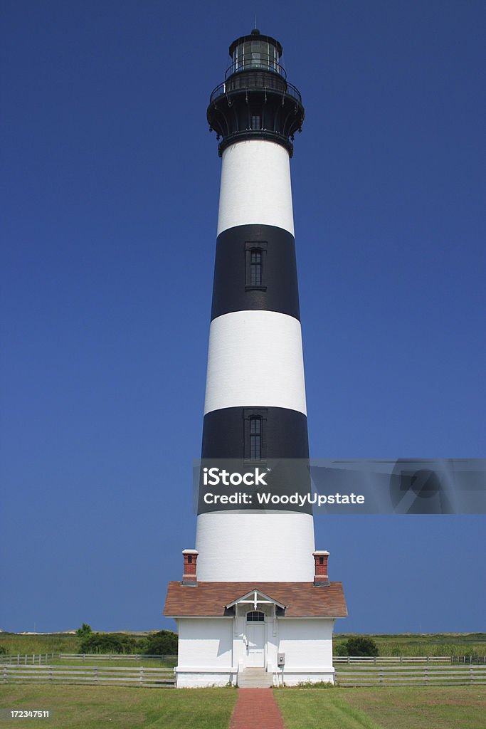 Niebieski niebo lighthouse - Zbiór zdjęć royalty-free (Architektura)