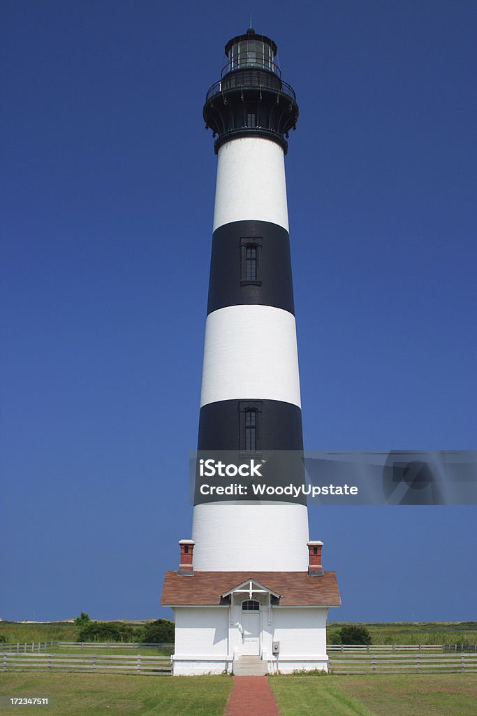 Céu azul farol - Foto de stock de Antigo royalty-free