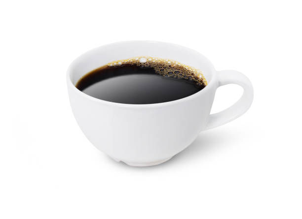 istock Cup of black coffee isolated on white 1723477863