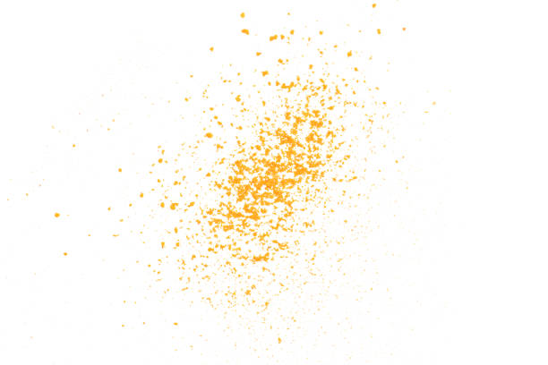 istock Turmeric powder or Orange color powder splash 1723479447