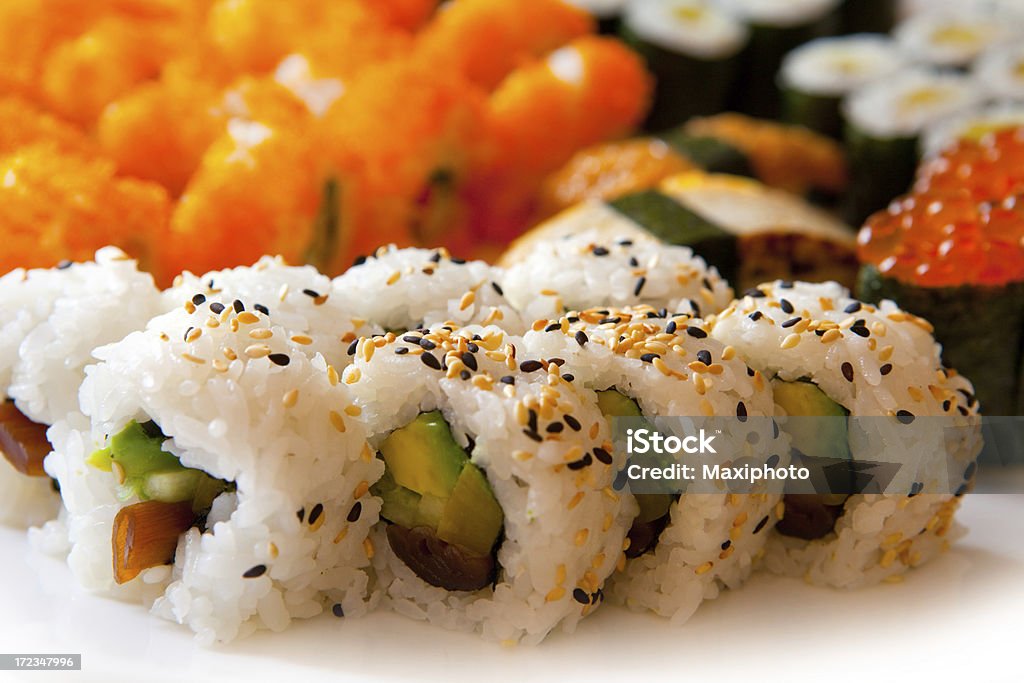 Sushi close-up - Foto de stock de Alimentação Saudável royalty-free