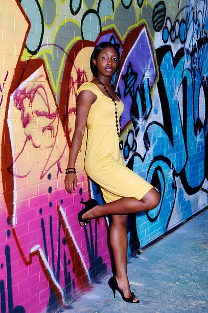 Woman with Grafitti I